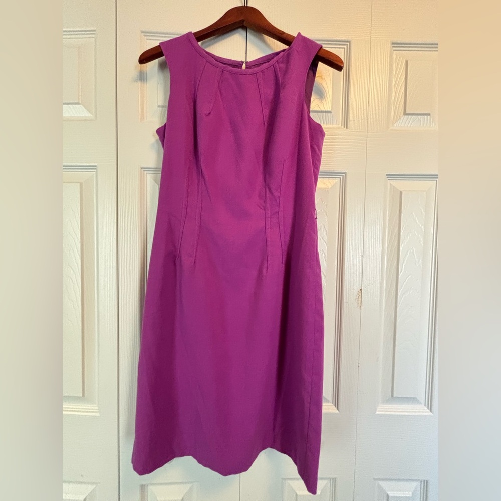 Elegant Purple Sleeveless Dress